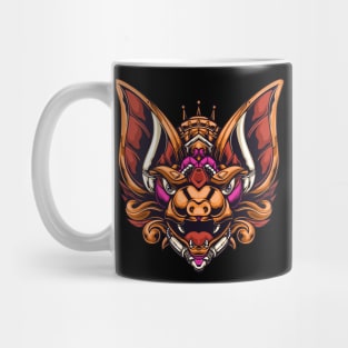 mecha robotic bat illustration Mug